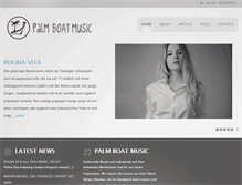Tablet Screenshot of palmboatmusic.com